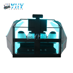 Taman Hiburan permainan realitas Virtual komersial dalam ruangan 3 DOF <span class=keywords><strong>Motion</strong></span> 4 kursi pesawat ruang angkasa 4K 9D bioskop VR dengan 179 permainan - Product Image 6