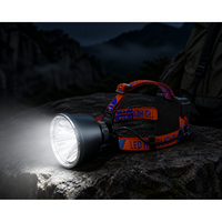Lampe frontale laser LED XJ-1131 N-Light 150W rechargeable Type-C avec batterie amovible en ABS, portée 200-500m pour le camping, la randonnée et la pêche