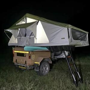 Tente en toile directe d'usine pour 4-5 <span class=keywords><strong>personnes</strong></span> Toit de <span class=keywords><strong>camping</strong></span> en plein air avec barres de toit - Product Image 6