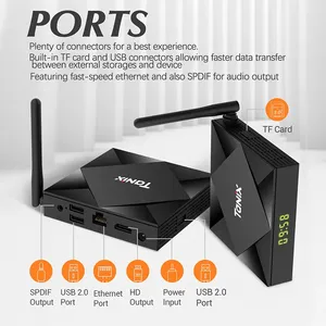 Tanix <span class=keywords><strong>TX6s</strong></span> แอนดรอยด์10 4K กล่องทีวี ALLWINNER H616 Quad Core 4G + 64G dual WiFi BT4.0มีเดียอุปกรณ์สตรีมมิ่งอัจฉริยะกล่องด้านบน - Product Image 3