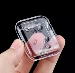Coolyep Casing Jam Tangan untuk Apple Watch 7 Penutup Penuh Jernih Transparan Casing Tpu Kristal 38Mm 42Mm 40Mm 44Mm 41Mm 45Mm Sampul Jam