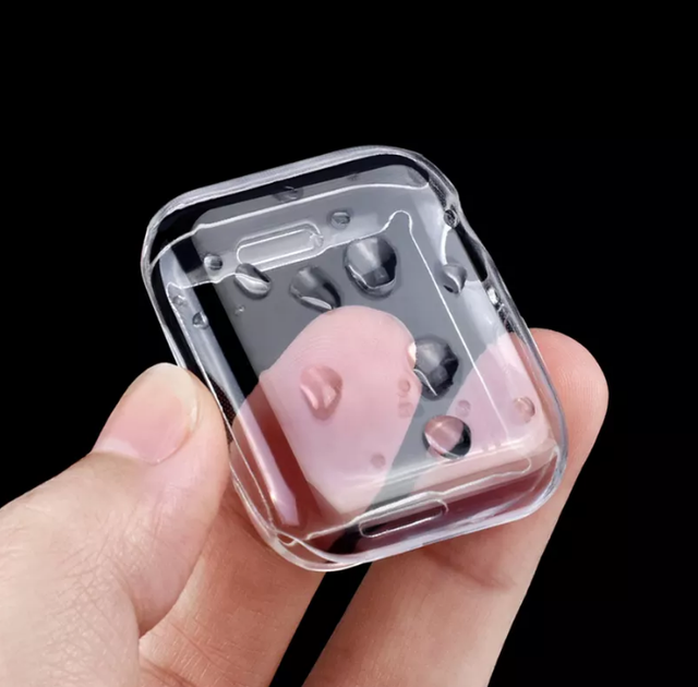 Coolyep Watch Case for Apple Watch 7 Full Cover Clear Transparent Crystal Tpu Case 38mm 42mm 40mm 44mm 41mm 45mm Watch Cover