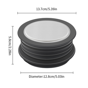 <span class=keywords><strong>Moulin</strong></span> à café à dosage unique, trémie et soufflet soufflant, trémie de bac à haricots avec soufflet en Silicone et souffleur de couvercle en aluminium pour Baratza - Product Image 2