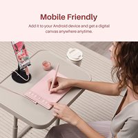 Huion küçük boyutlu boyama board6.3 * 3.9 inç iki renkler siyah pembe elektronik dijital grafik çizim tableti H641P