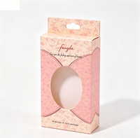 Boîte à fenêtre en carton écologique personnalisée avec poignée suspendue, impression offset et finition mate
