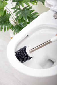 Ensemble de brosses et de supports hygiéniques, en Silicone, luxe, flexibles, pour toilette, <span class=keywords><strong>noir</strong></span>, lot de 8 pièces - Product Image 5