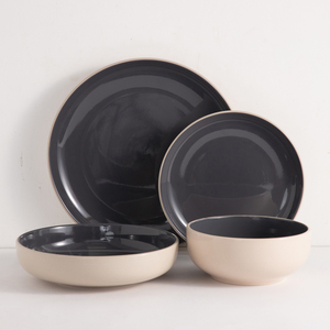 Juego de Vajilla de Gres Esmaltado Estilo Ruso Europeo, Vajilla de Cerámica Duradera, Color Personalizado, Venta al Por Mayor a Precio de Fábrica - Product Image 1