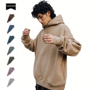 Sudaderas con Capucha de Alta Calidad para Hombre, Estilo Urbano, Manga Regular, 350gsm, Hombros Caídos, Casuales - Product Image 1