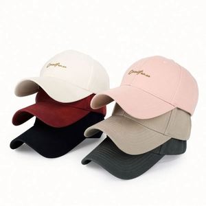 High Quality Hard Top New Arrival <b>Sunscreen</b> Baseball Cap 6-Panel 100% Cotton Common Pattern Letter 3D Embroidery Metal Buckle - Product Image 1