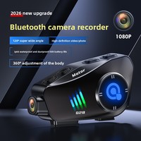 Casque de moto Q28 avec caméra HD 1080P et interphone 500M, étanche IPX6 pour les motards