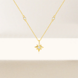 จี้สร้อยคอ CANNER Gold Star เงินแท้ 925 ชุบทอง 18K สำหรับผู้หญิง - Product Image 5