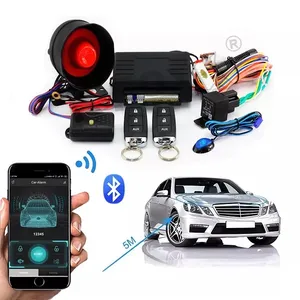 High quality control universal 12v car security system APP mobile phone smart car alarm popular in Asia