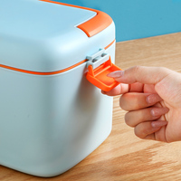 Nouvelle conception de trousse à pharmacie domestique, grande capacité, en plastique, portable, boîte de rangement pour médicaments et appareils