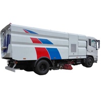 Grande balayeuse routière robuste, balayeuse à jet Chengli 15cbm, camion balayeuse routière