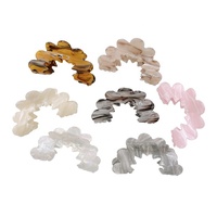 Pince à cheveux élégante et minimaliste, pince requin ondulée creuse, logo personnalisé, accessoire pour chignon femme