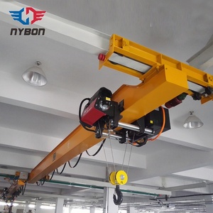 Système de grue suspendue moderne, grue à pont montée au plafond, éclairage de travail LED, dispositifs de sécurité, adapté aux opérations nocturnes - Product Image 6