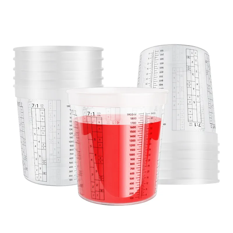 Коэффициент Смешивания Краски измерительный контейнер мерные чашки ведро для Смешивания Краски