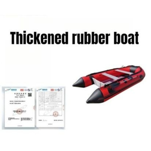 Bote Inflable de PVC Reforzado con Fondo Rígido de Aluminio <span class=keywords><strong>para</strong></span> 6 Personas, Balsa de Rescate - Product Image 3