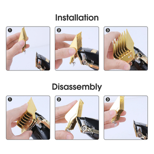 Guías Profesionales para Cortapelos, 10 Piezas, Guías de Corte Codificadas # 3170-400- 1/8\" a 1 Compatible con Todas las Cortadoras <span class=keywords><strong>Wahl</strong></span> - Product Image 6