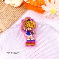 2025 nouveauté mignon arc-en-ciel fille bricolage téléphone portable coque accessoires dessin animé acrylique autocollant perles en plastique Flatback Badge bobines