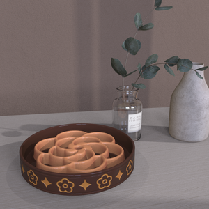 מותג יוקרה מותאם אישית כוכב מיושן עיצוב מותג עגול קרמי כלב אוכל לחיות מחמד פורצלן מזין - Product Image 6