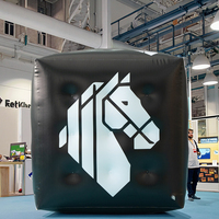 360 Inflatables publicitaires personnalisés Cube gonflable Rubik réaliste pour les événements et les fêtes Nouveautés