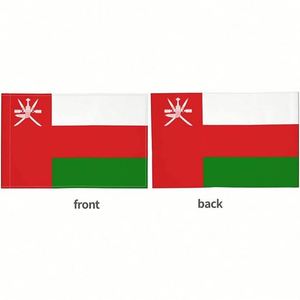 Manufacturer Direct Oman Omani <b>Flag</b> 12"x18" Car Window Clip with PVC Flexible Stick Pole for Country Decoration - Product Image 3