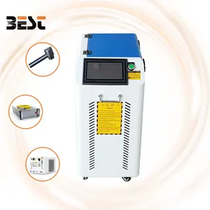 100w 200w 300w Pulse Laser Rust Cleaning Machine Air Cooled Rust Paint Oil Dust Removal Metal Wooden Stone Car Shell Ship Mold