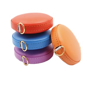 Nhà máy tùy chỉnh 1.5m Mini Leather <span class=keywords><strong>Tape</strong></span> đo khuyến mại có thể thu vào PU đo băng cho thợ may - Product Image 3