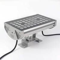 Iluminación LED para Arquitectura Exterior, Paisajismo, DMX512RGB, DC24V, IP65, 72W, Ángulo de Haz de 30-60°, Acero Inoxidable, Proyector Regulable