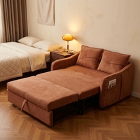 Hochwertiges Französisches Sofa im Cremigen Stil Weiches Schlafsofa mit Hoher Rückenlehne Kompakt für Wohnzimmer Zweisitzer Faltbar Abnehmbar Waschbar