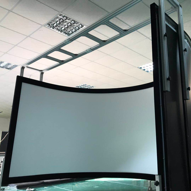 Telon FFS 180 220 270 360 Curved Frame Projection Screen Simulator Black/White