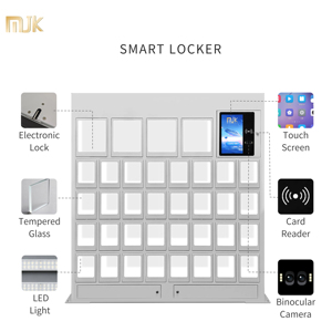 스마트 전자 잠금 장치가 있는 택배 보관함, 윈도우즈 안드로이드 OS 조립형 구조, 보안 보관을 위한 18칸 - Product Image 3