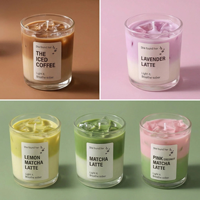 Bougies parfumées en cire de soja, gelée aromatique, logo personnalisé, faites à la main, naturelles, écologiques, longue durée, pour fêtes, décoration intérieure, cadeaux, vente en gros