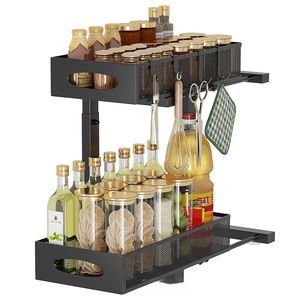 Organisateur et <span class=keywords><strong>rangement</strong></span> coulissant à 2 niveaux pour <span class=keywords><strong>placard</strong></span> <span class=keywords><strong>sous</strong></span> évier de salle de bain et cuisine, vente en gros - Product Image 5