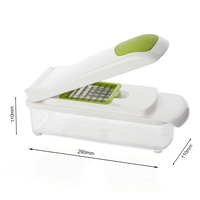 Multifunctionele milieuvriendelijke plastic mandoline keuken gadget groentesnijder handmatige snijder fruit aardappel snijder rasp 20