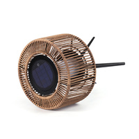 Lampes solaires d'extérieur en rotin pour patio jardin arrière-cour éclairage solaire à LED pour terrasse patio tissé paysage lampes suspendues modernes