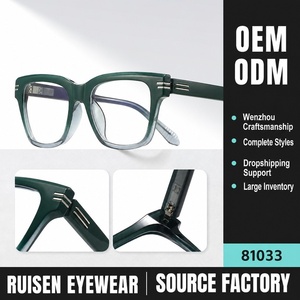 Gafas de Sol Cuadradas Extra Grandes de Moda, Montura con Color Degradado, Gafas Ópticas para Mujer, Montura de Gafas TR90 Ligeras con Prescripción Médica - Product Image 1