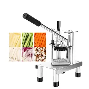 Stainless Steel Potato Chips Slicer Cutter Potato Strips Machine Home Kitchen Tools Manual French Fries Cutter