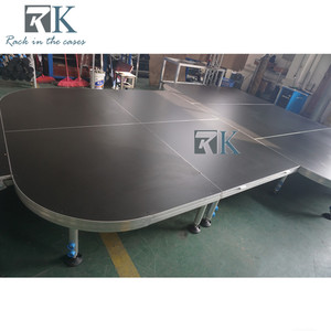 Adjustable Legs 1/2 Circle <b>Platform</b> Modular Aluminum Stage for Exhibits - Product Image 5