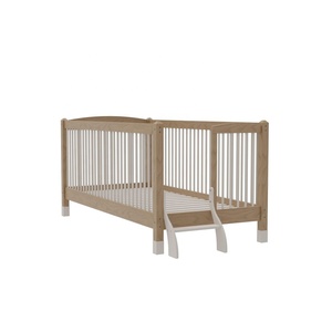 <span class=keywords><strong>Lit</strong></span> d'enfant convertible moderne en bois massif avec barrières de sécurité et échelle, design écologique, gain de place compact <span class=keywords><strong>pour</strong></span> chambre d'enfant - Product Image 5