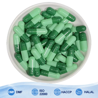 Capsules Vides Vertes à Bon Prix avec Gelatine 99,8% de Taux de Remplissage, Commande Personnalisée Disponible, Capsule Dure Vierge en Gélatine