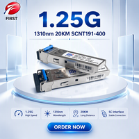 Transceiver ESFP 1.25G 1310nm 20km SCNT191-400 Module Optique Monomode Duplex LC pour Commutateur Fibre Optique Gigabit OLT Telecom