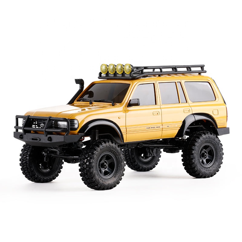 FMS1: 18スケールFCX18LC80イエローToyotoランドクルーザー80