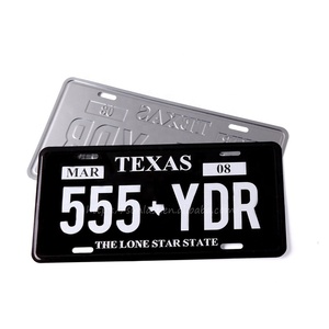 Tùy chỉnh thiết kế logo dập nổi USA Kích thước nhôm trang trí cũ xe số tấm giấy phép tấm tùy chỉnh lưu niệm tấm - Product Image 4