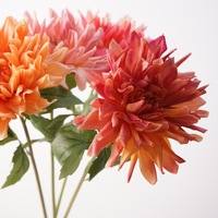Nouvelles fleurs artificielles Dahlia au toucher réel, décoration de mariage, centre de table, décoration de la maison, décoration de fenêtre