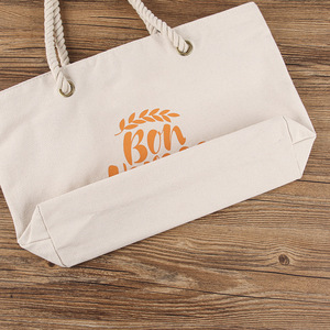 Borsa in Tela Personalizzata Grande, Ecologica e Riutilizzabile con Tracolla in Corda di Cotone per Viaggi e Shopping - Product Image 3