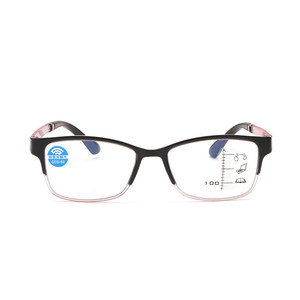 Gafas de lectura <span class=keywords><strong>para</strong></span> presbicia, <span class=keywords><strong>lentes</strong></span> de lectura <span class=keywords><strong>para</strong></span> presbicia inteligente, de marco completo, con lente multifocal azul, antiazul, 1704 - Product Image 4