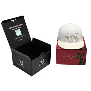 Nhà Máy Giá Có Thể Gập Lại In Kỹ Thuật Số Mũ Bóng Chày Giấy Bao Bì Hộp Kỳ Nghỉ Bất Ngờ Hộp Quà Tặng Với Biểu Tượng Tùy Chỉnh - Product Image 2