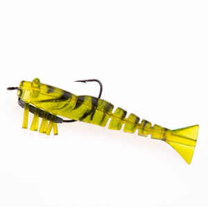 Señuelo de Pesca WEIHE de 9 cm/8,5 g, Camarón Luminoso de PVC Suave, Cebo Artificial con Anzuelo y Emerillones para Río y Lago - Product Image 4